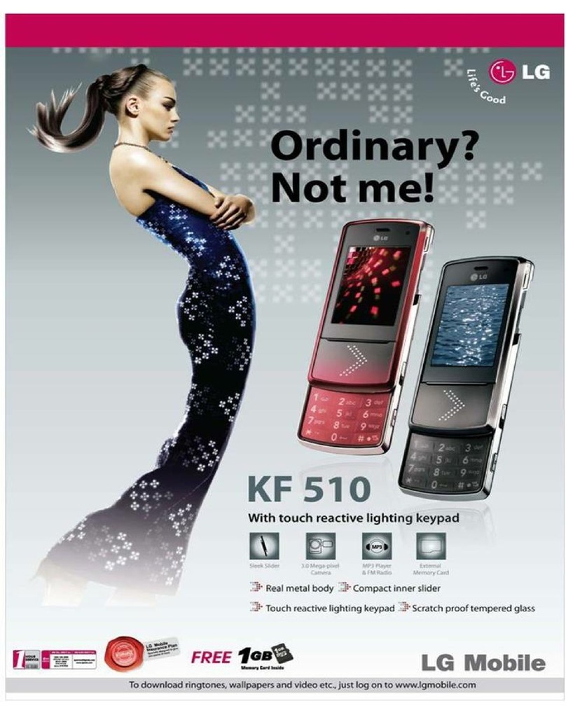 LG KF510 User manual