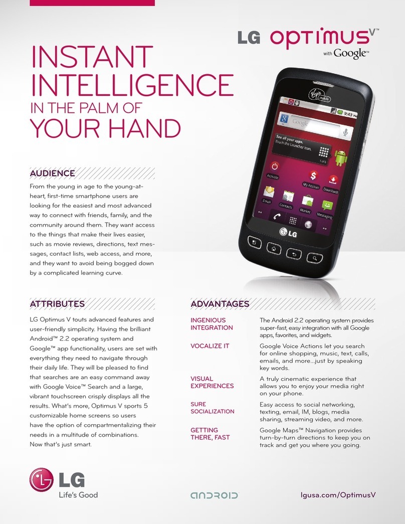 LG Optimus V Specifications