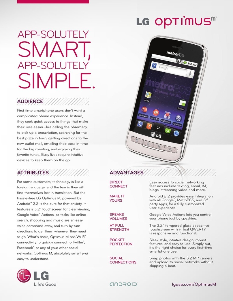 LG Optimus M User manual