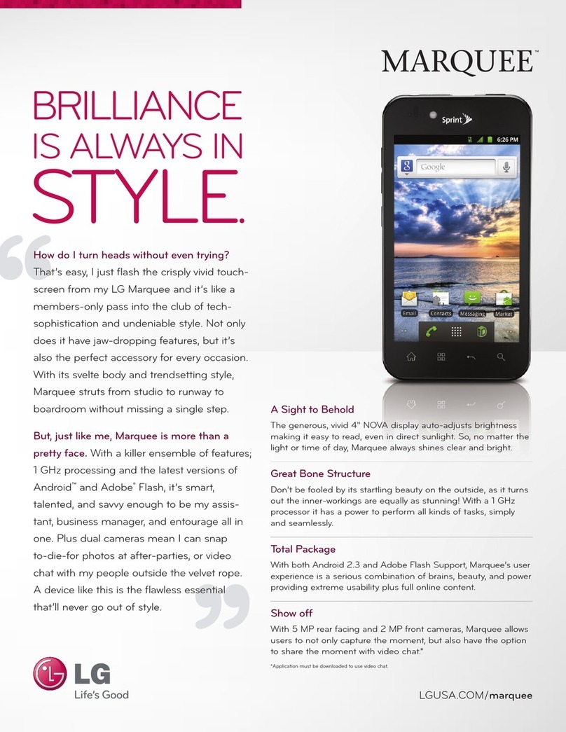 LG Marquee Specifications