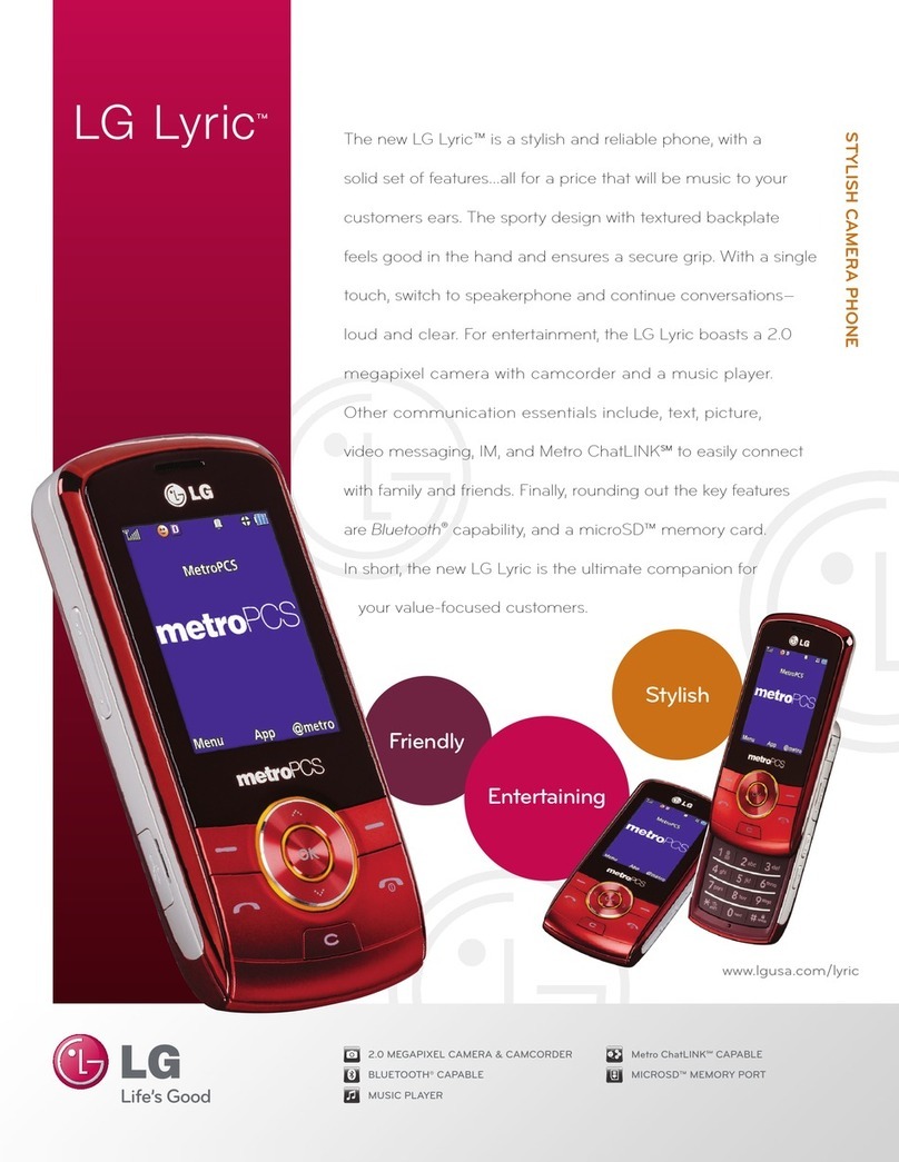 LG Lyric MT375 User manual