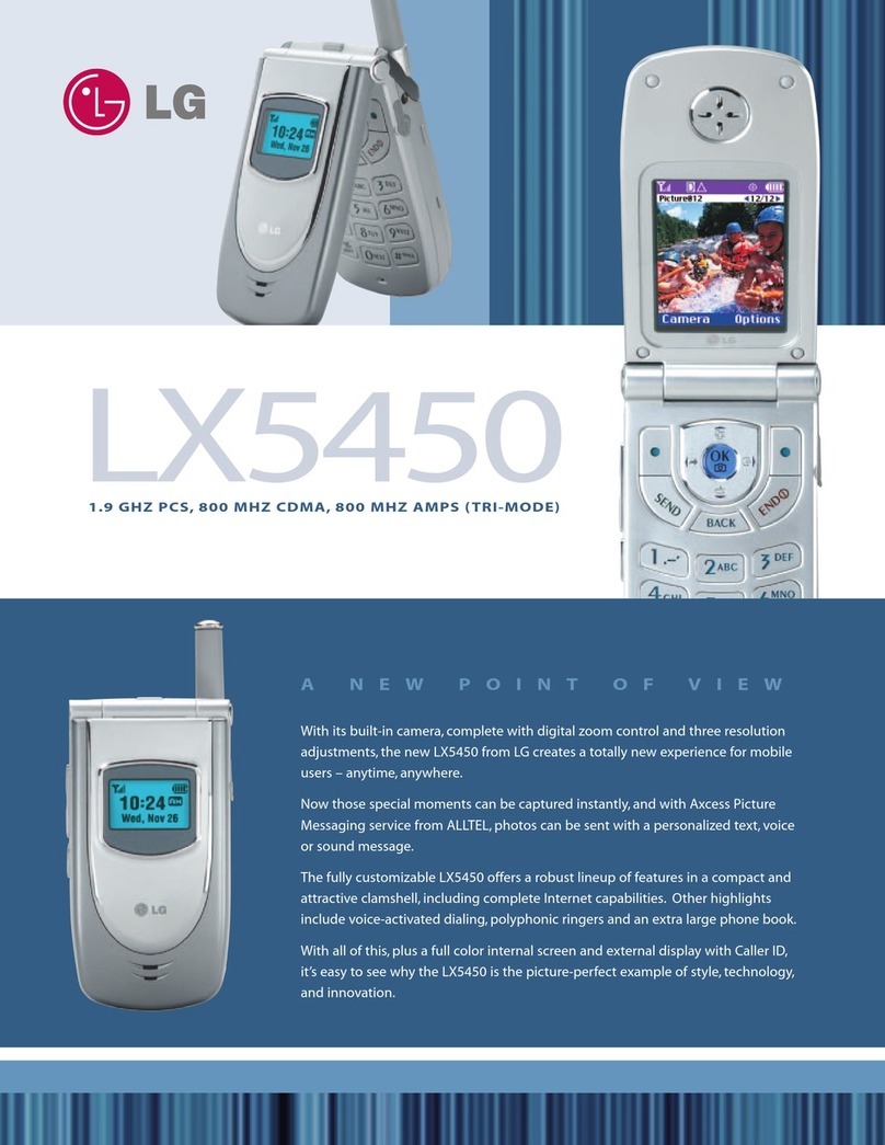 LG LX5450 User manual