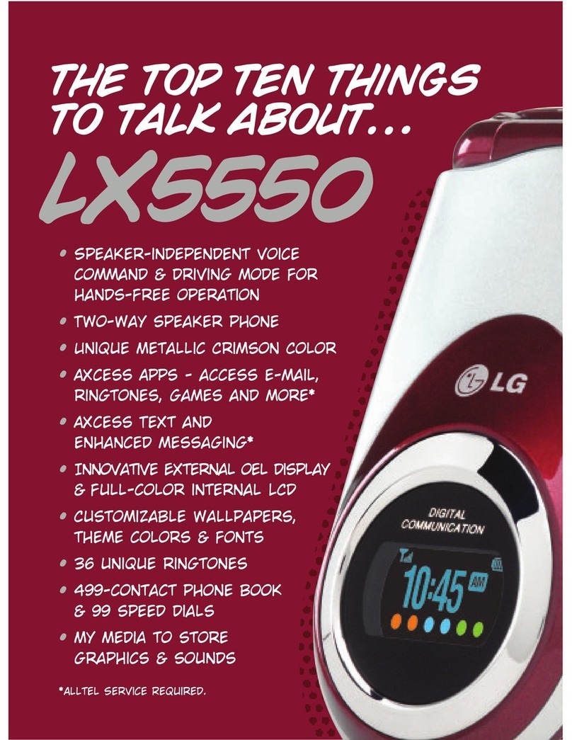 LG LX5550 User manual
