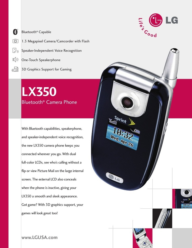 LG LX350 User manual