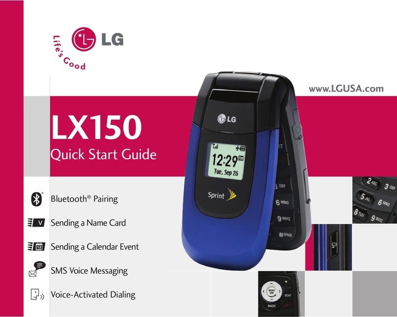 LG LX150 User manual
