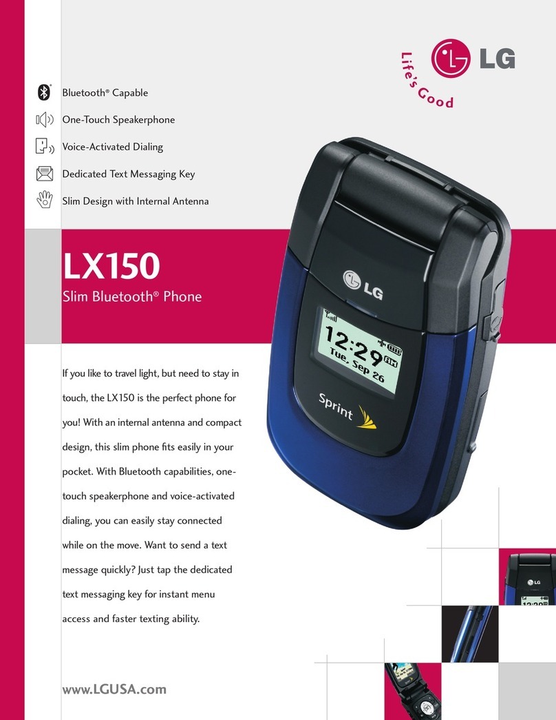 LG LX150 User manual