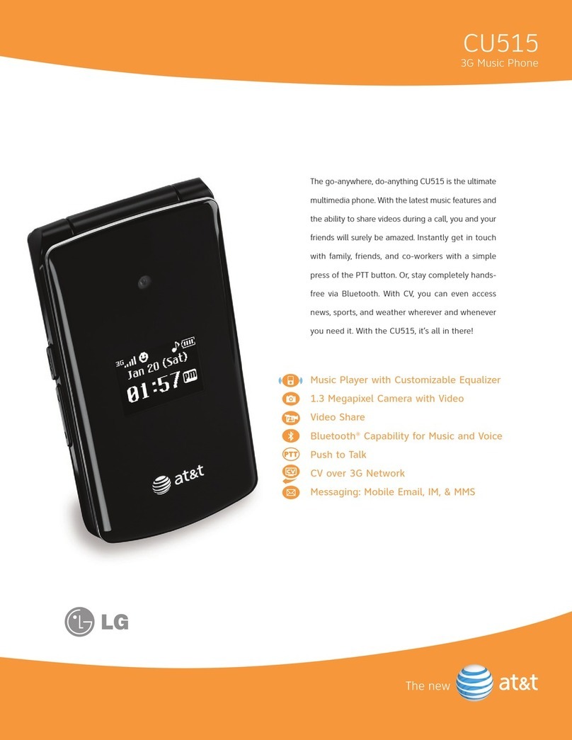 LG CU515 -  Cell Phone 55 MB User manual