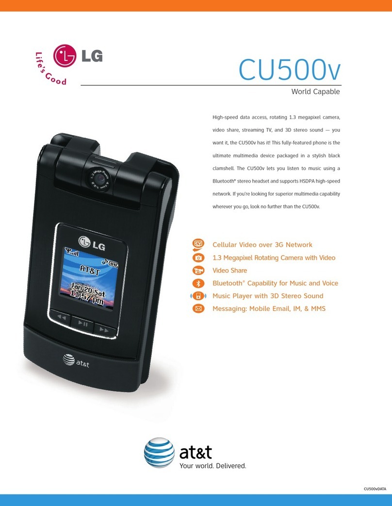 LG CU500v User manual
