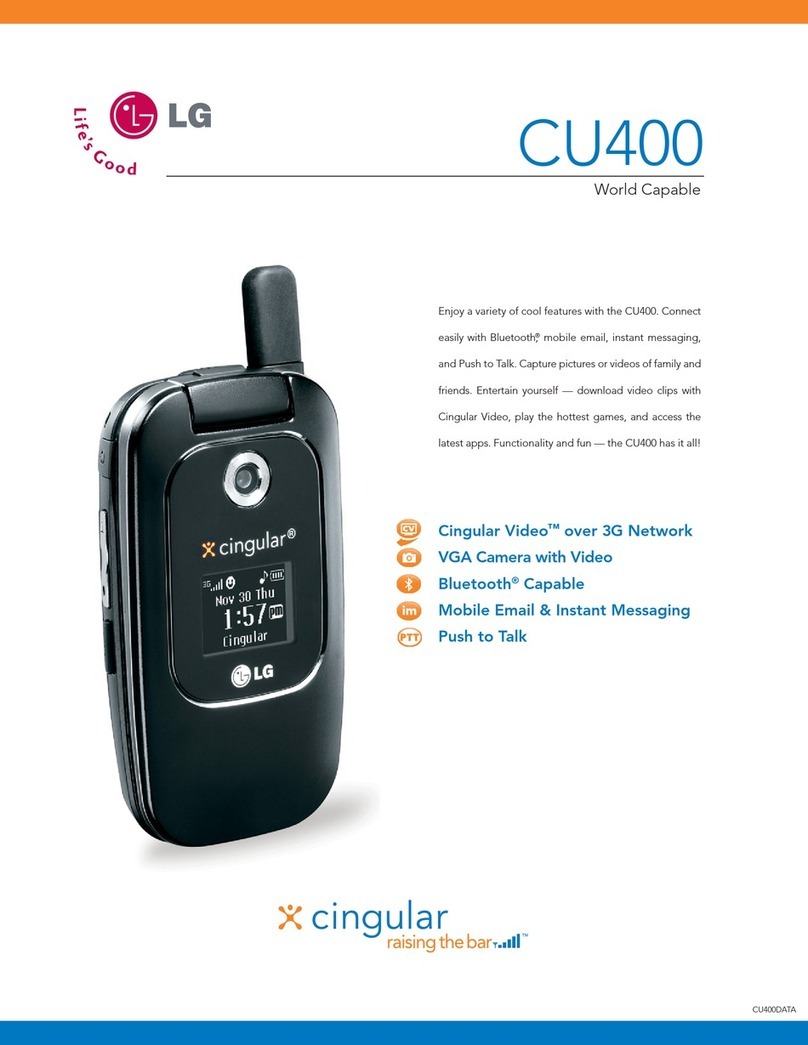 LG CU400 -  Cell Phone User manual