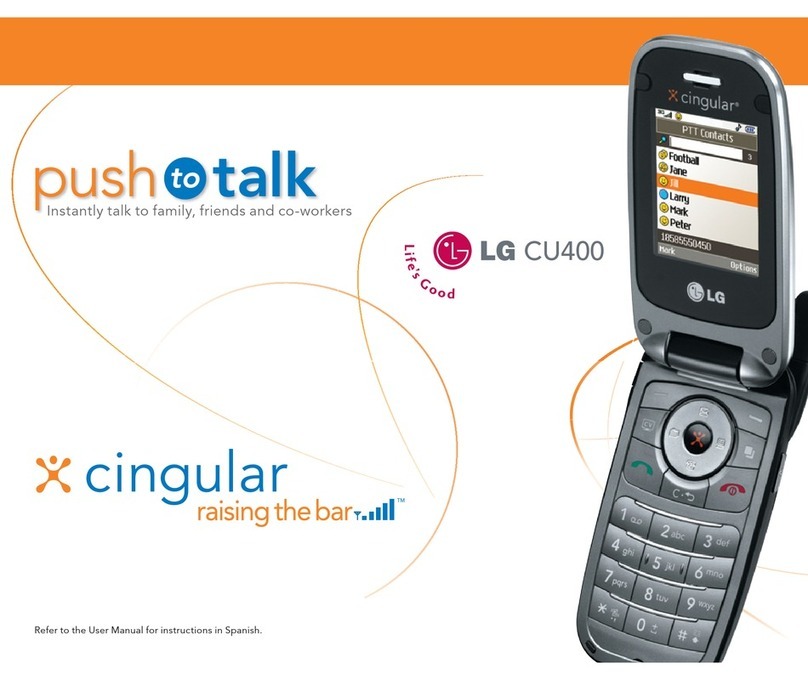 LG CU400 -  Cell Phone User manual