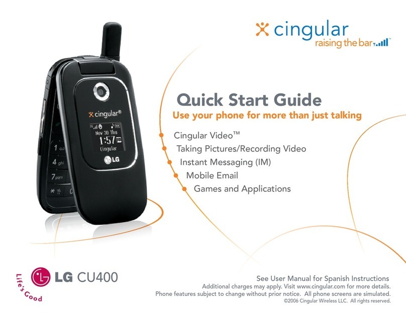 LG CU400 -  Cell Phone User manual