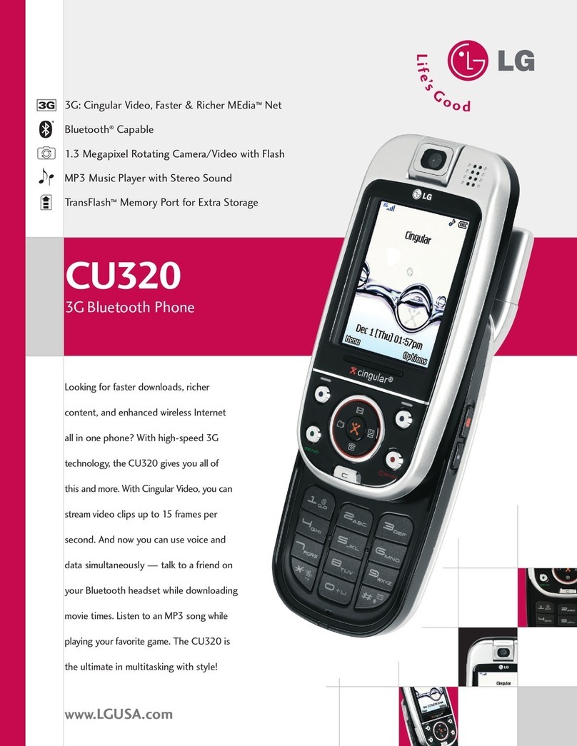 LG CU320 User manual