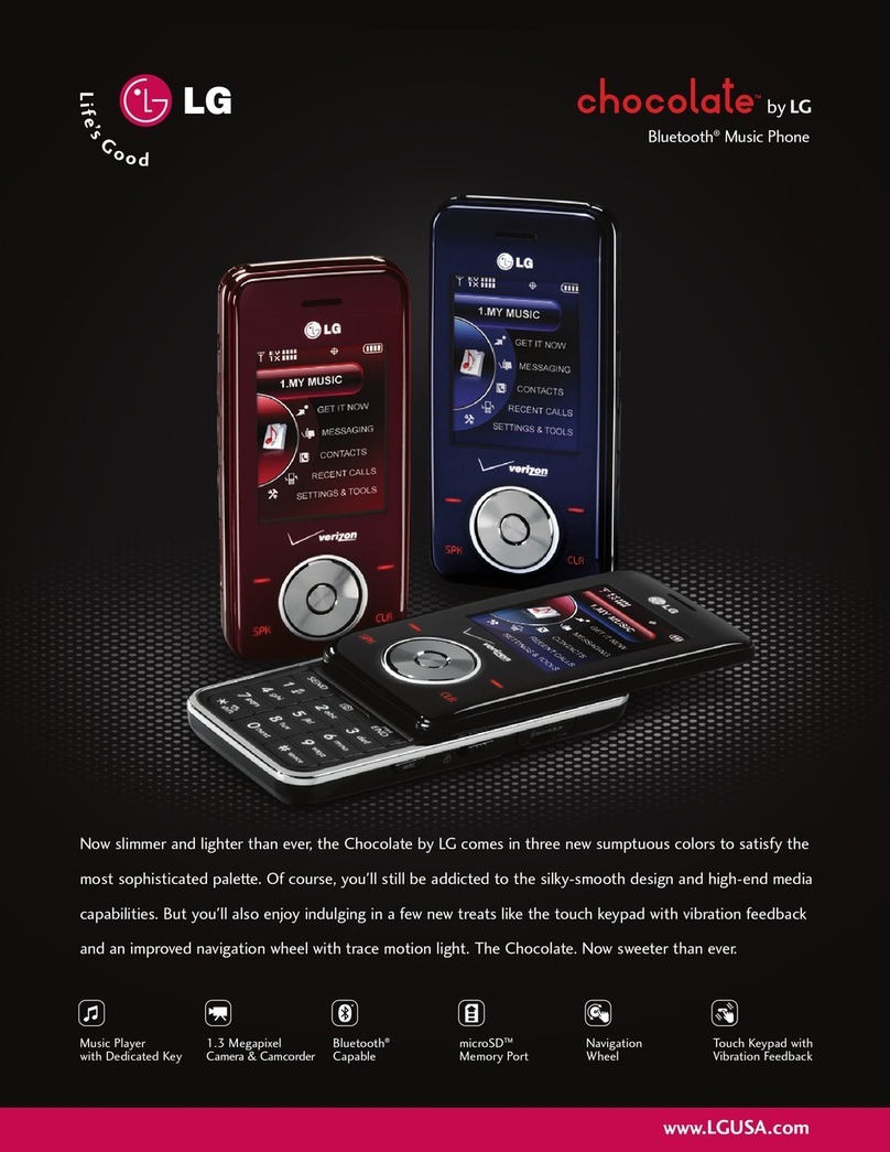 LG Chocolate 2 User manual