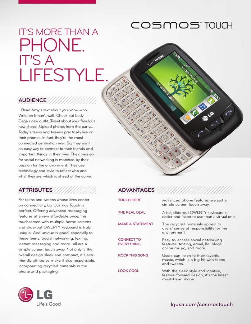 LG Cosmos Touch User manual