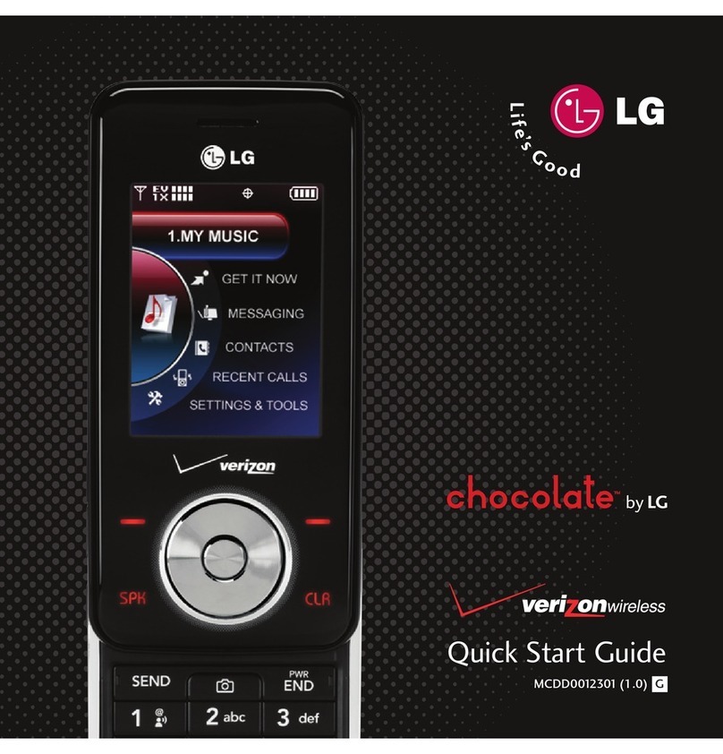 LG Chocolate User manual