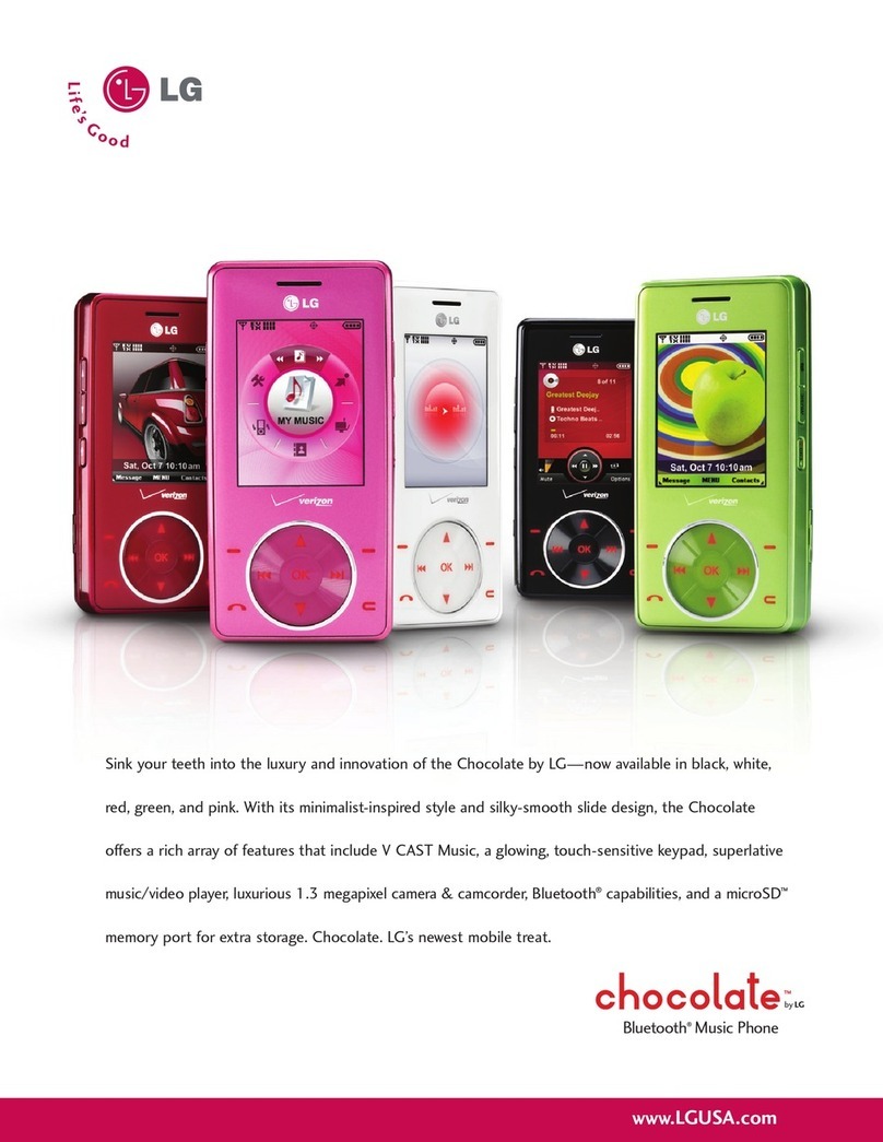LG Chocolate User manual