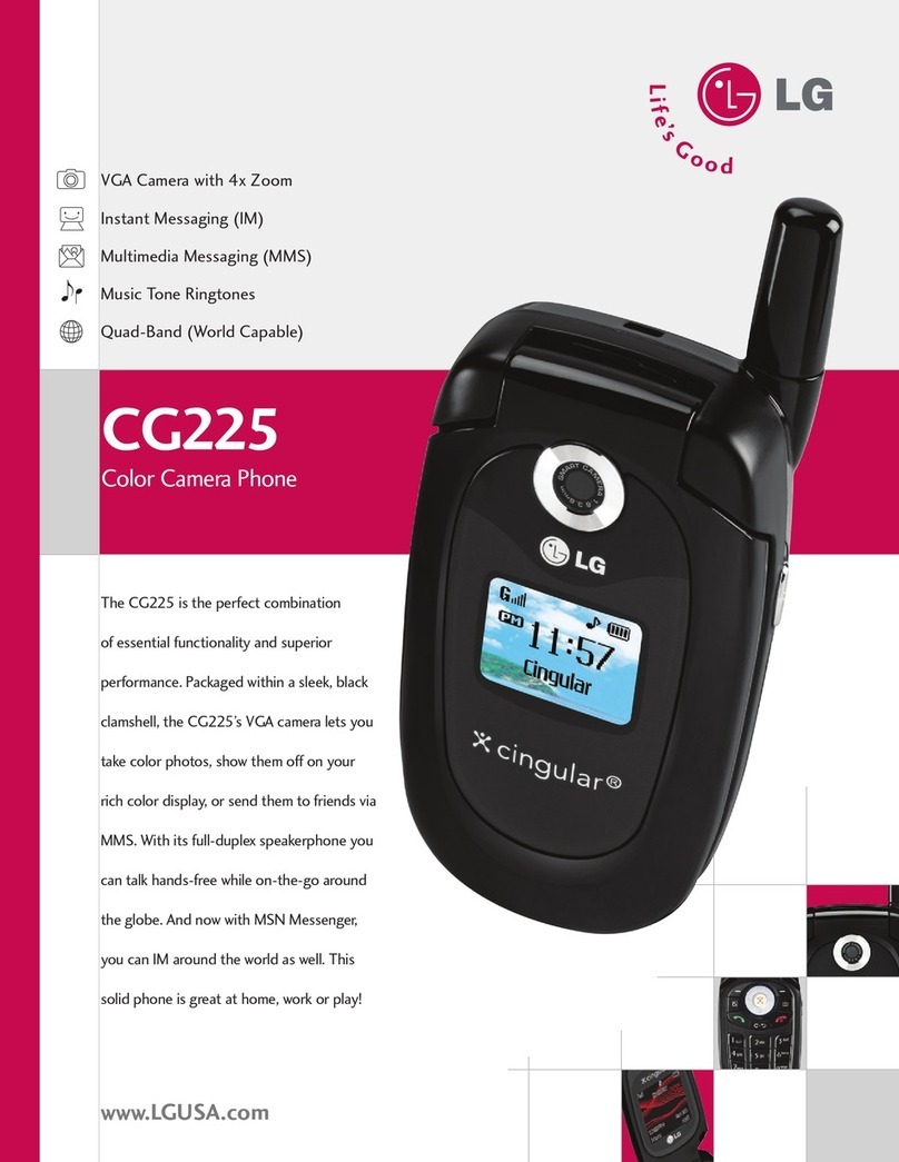 LG CG225 -  Cell Phone User manual