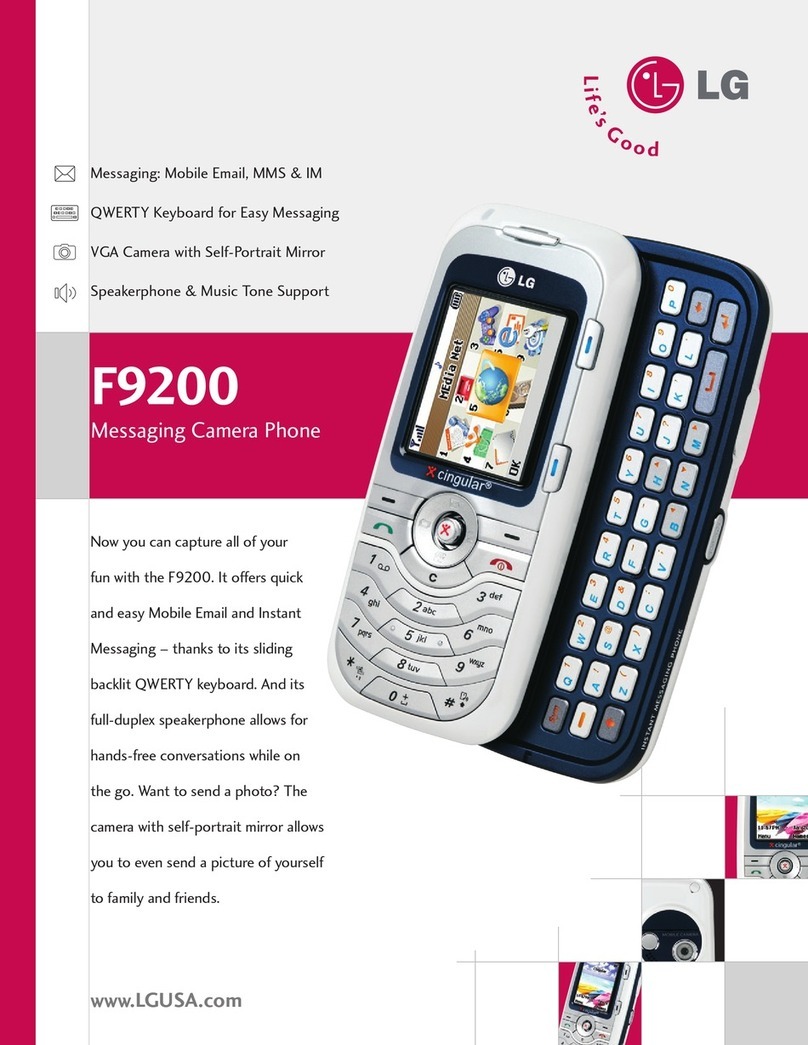 LG F9200 -  Cell Phone 24 MB User manual