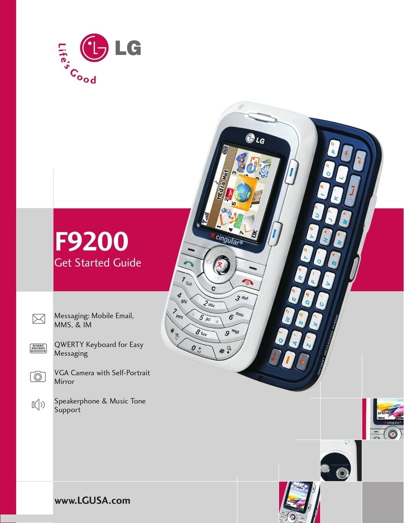 LG F9200 -  Cell Phone 24 MB Specification sheet