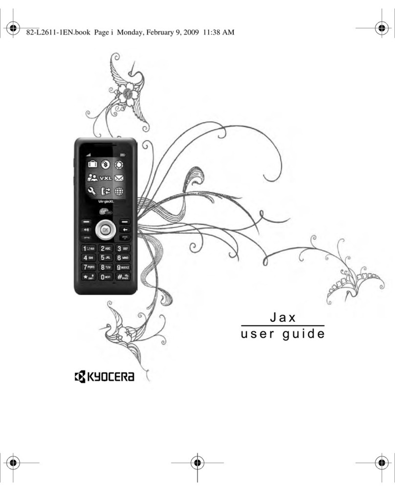 Kyocera Jax S1300 User manual
