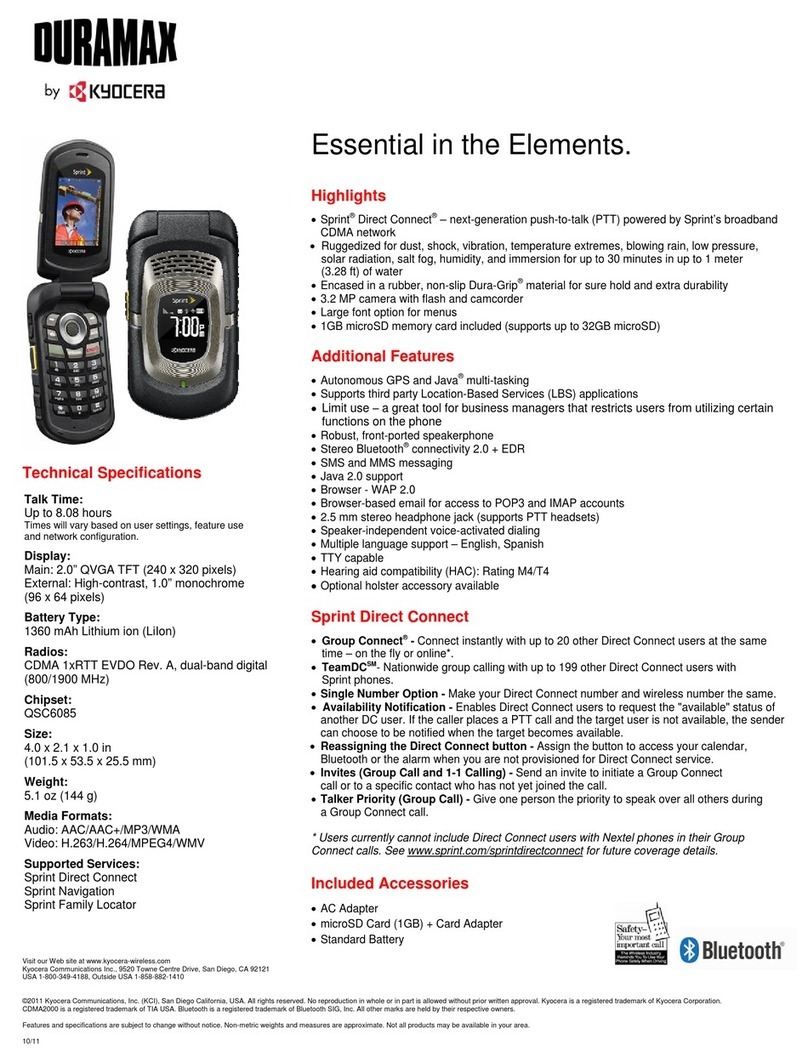 Kyocera DuraMax User manual