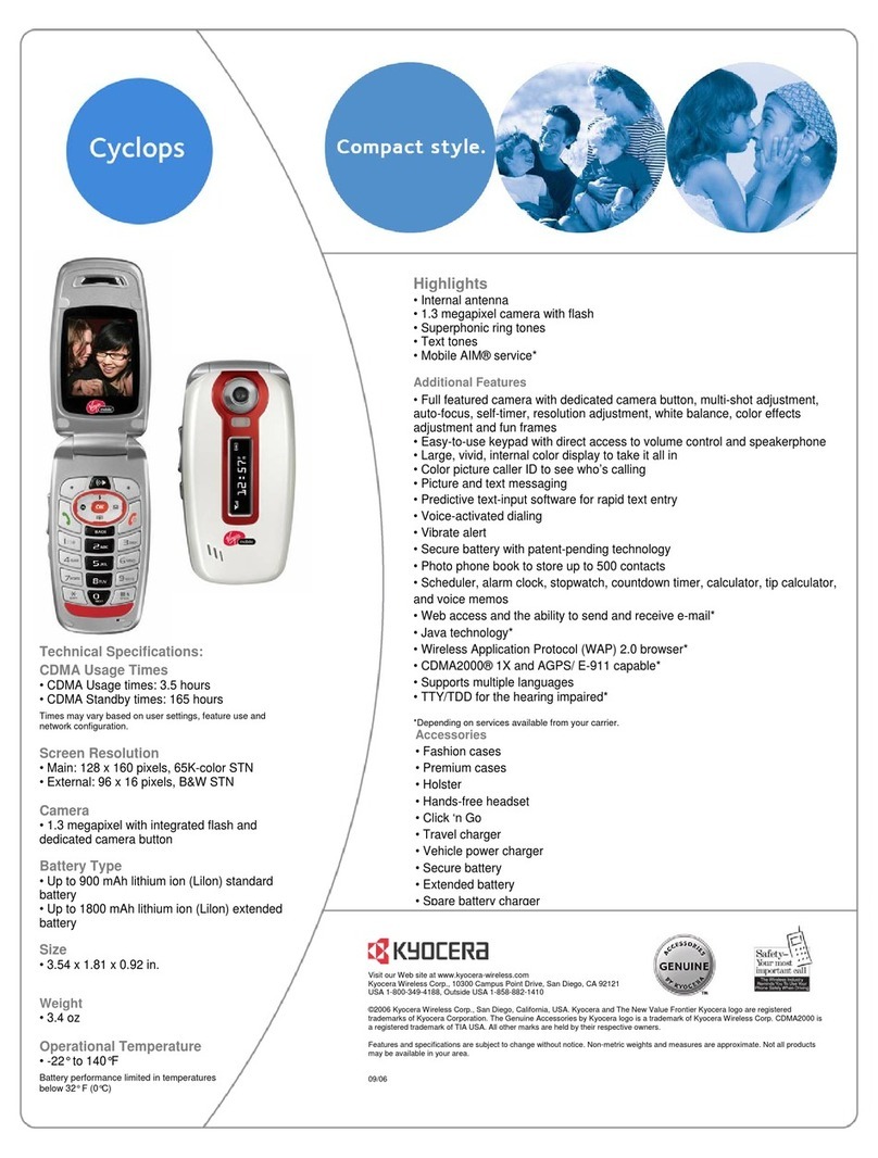Kyocera Cyclops User manual