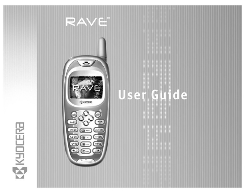 Kyocera KE433 - Rave Cell Phone User manual
