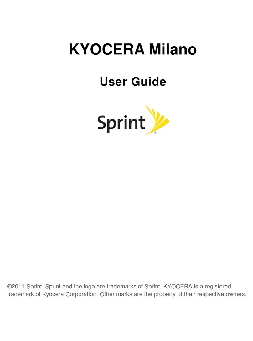 Kyocera Milano User manual