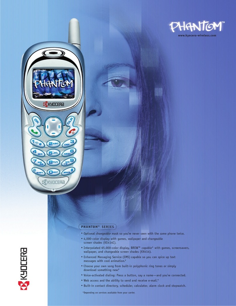 Kyocera Phantom KE414 User manual