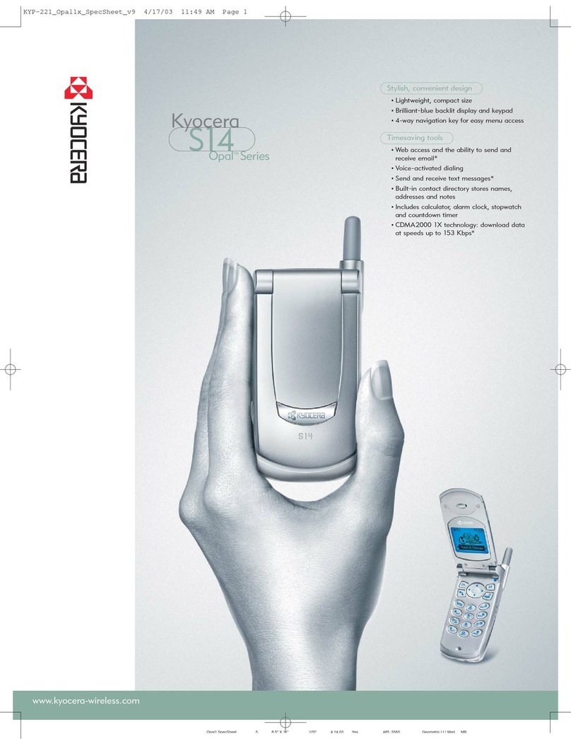 Kyocera Opal S14 User manual