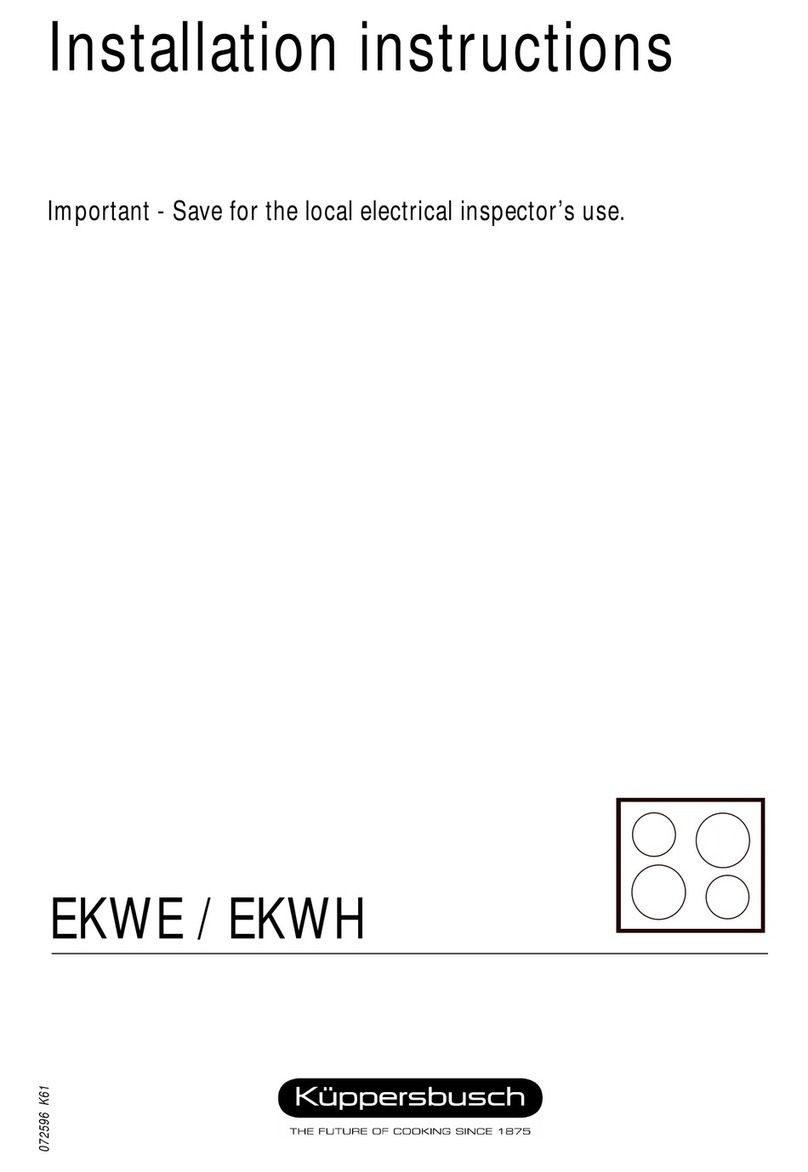 Küppersbusch EKWE installation instructions