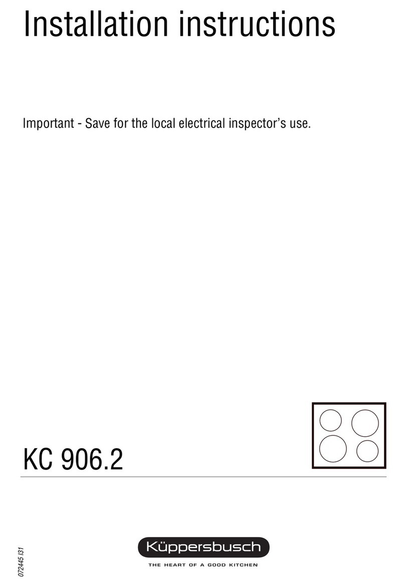 Kuppersbusch KCT906.2 installation instructions