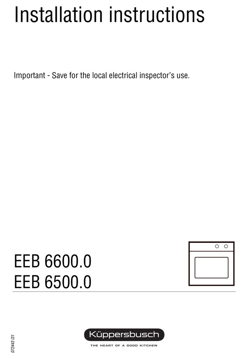 Kuppersbusch EEB 6500.0 installation instructions