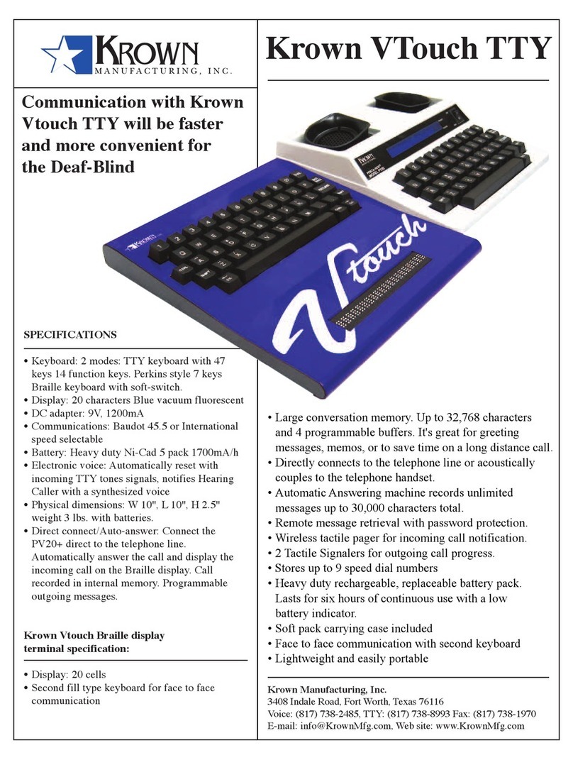 Krown VTouch TTY brochure