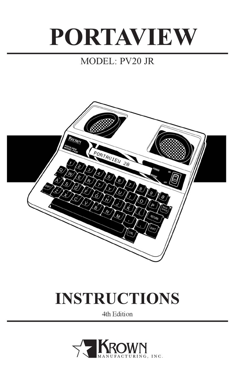 Krown PV20 User manual