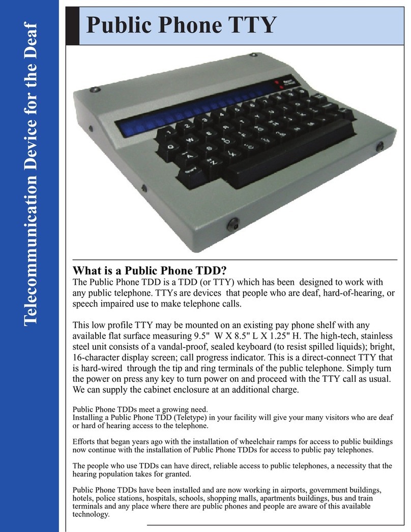 Krown Public Phone TDD brochure