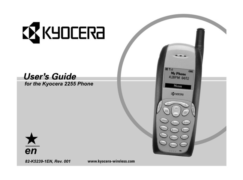 Kyocera 2255 User manual