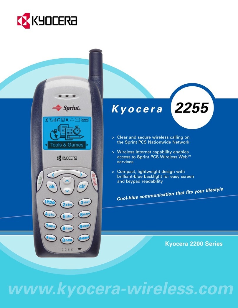 Kyocera 2255 User manual