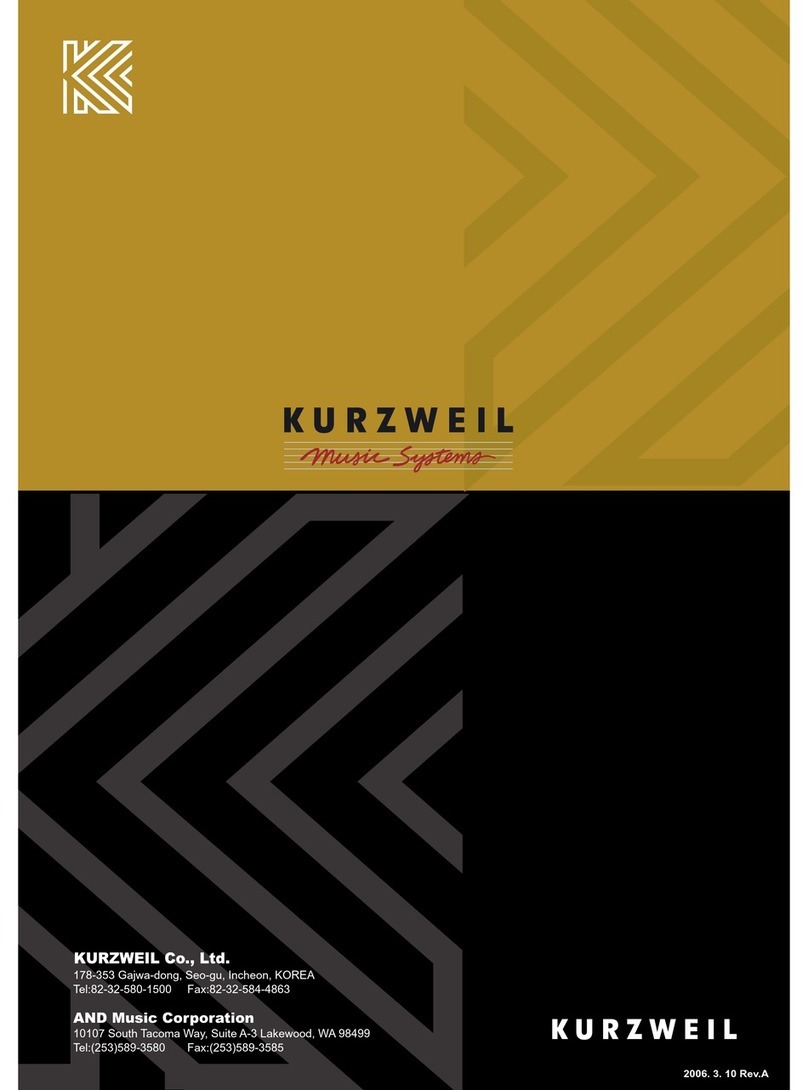 Kurzweil RE-110 owner's manual