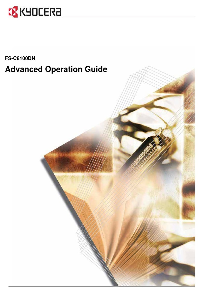 Kyocera KYOCERA FS-C8100DN User manual