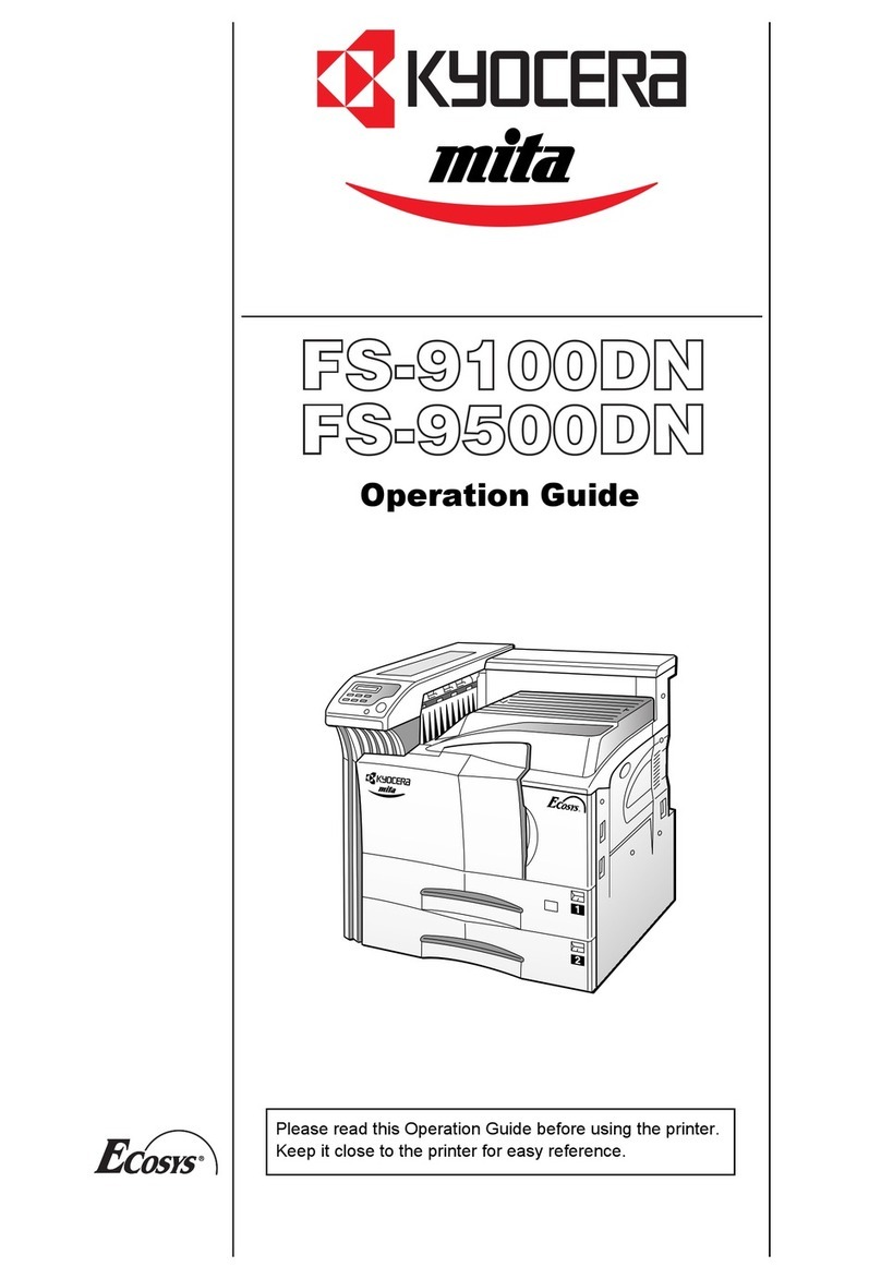 Kyocera Mita FS-9100DN Operation guide