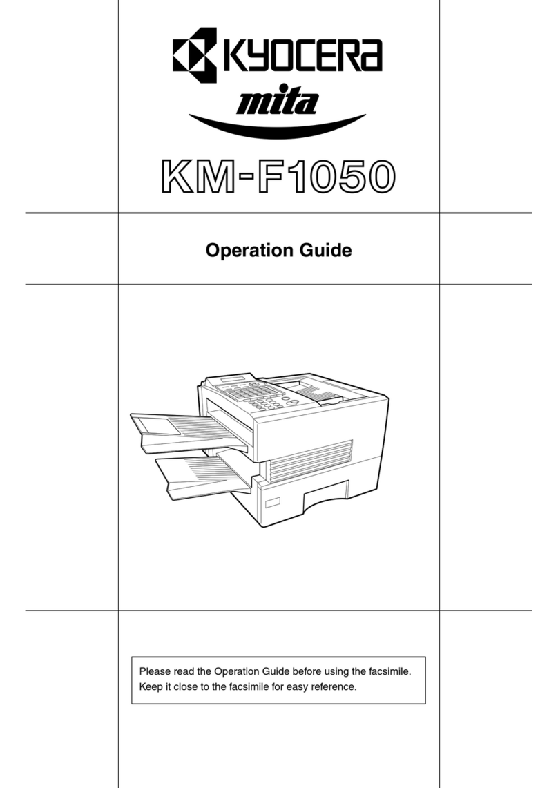 Kyocera Mita KM-F1050 Operation guide