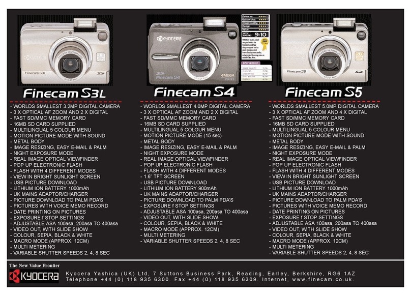 Kyocera Finecam S3L Manual