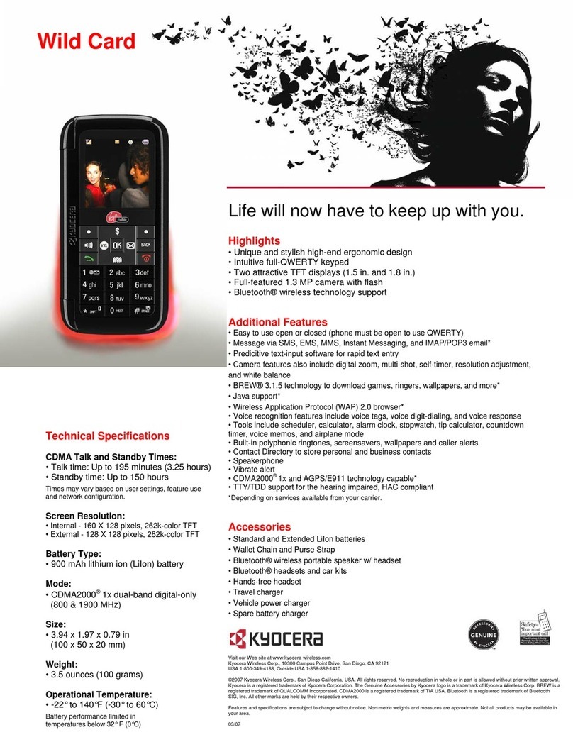 Kyocera Wild Card User manual