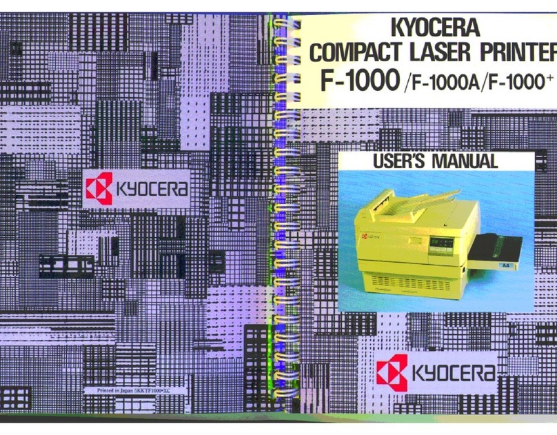 Kyocera F-1000 User manual