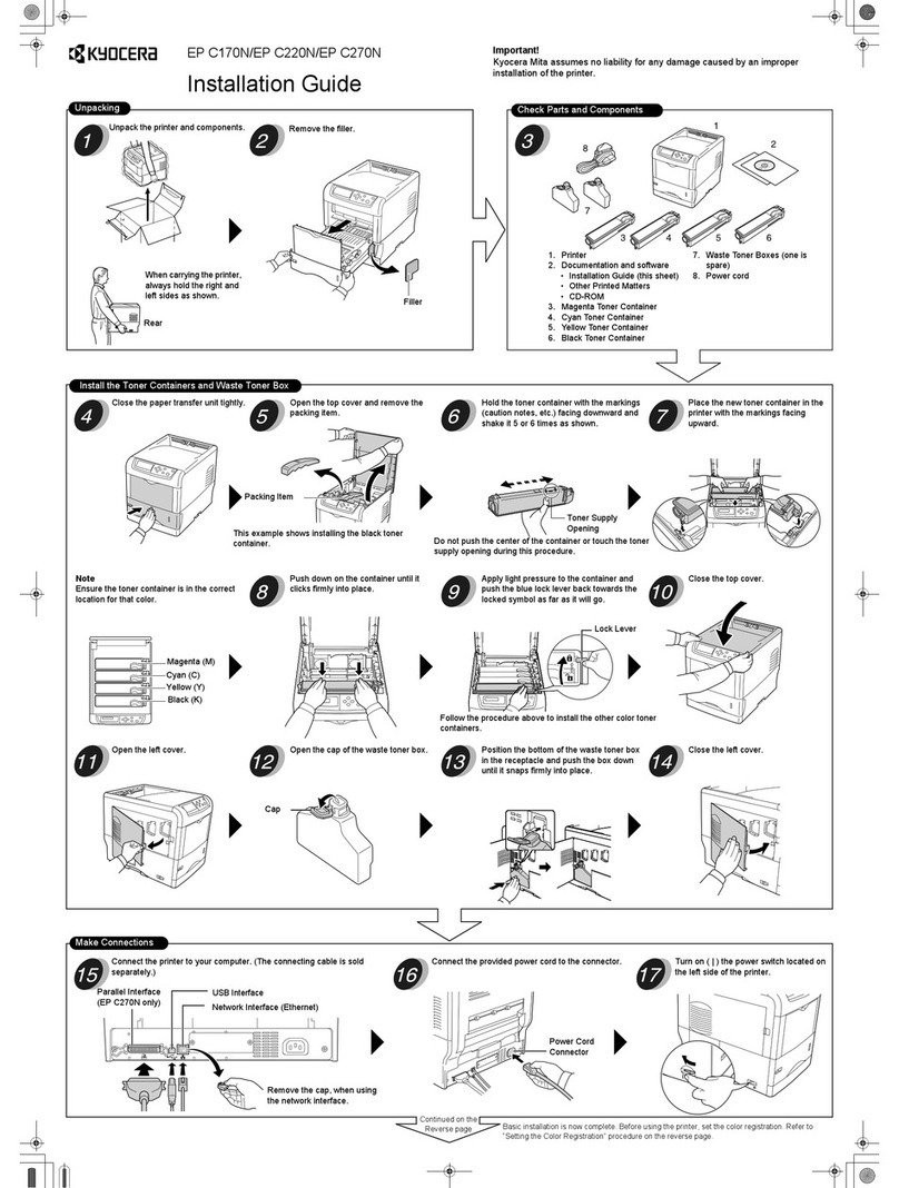 Kyocera EP C170N User manual