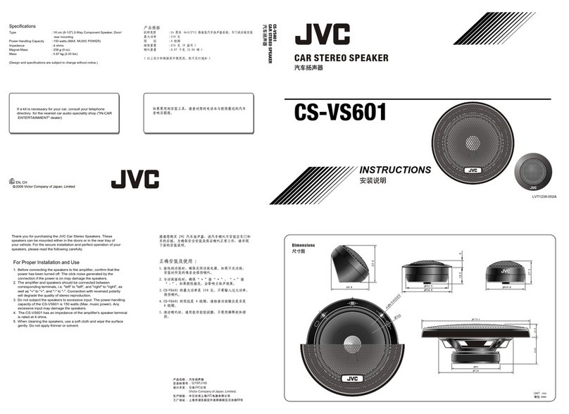 JVC CS-VS601 User manual