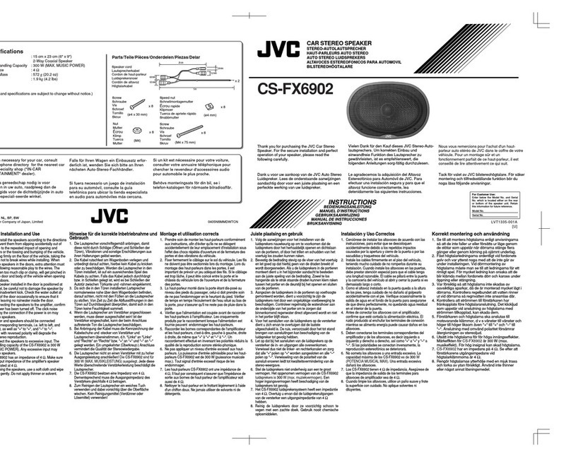 JVC CS-FX6902U User manual