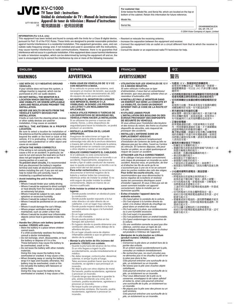 JVC KV-C1000J instruction manual