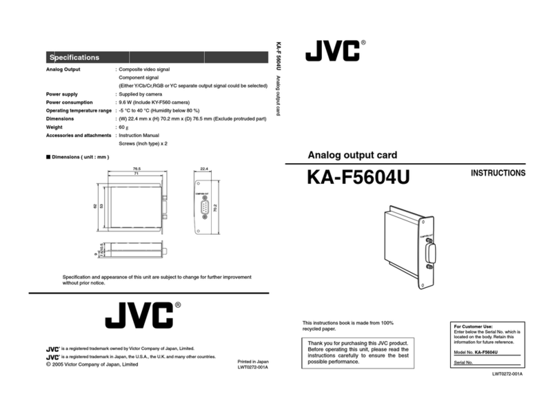 JVC KA-F5604U instructions